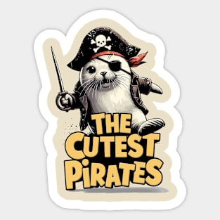 Harp Seal - The Cutest Pirates Sticker